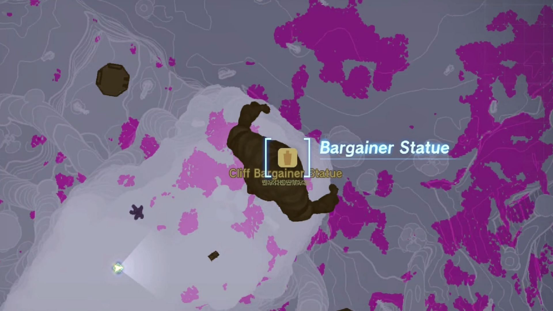 Cliff Bargainer Statue (Image via Nintendo)